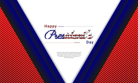 President's Day. background design with US flag. It is suitable for banners, posters, websites, advertising. Vector illustrationのイラスト素材