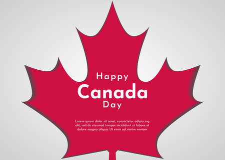 Canada Day celebration background with maple leaf designのイラスト素材