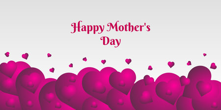 Mother's day sale poster or holiday shop seasonal discount offer bannerのイラスト素材