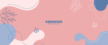 Creative simple abstract bright background, suitable for social media templates, banners, posters, etc.のイラスト素材