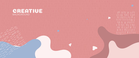 Creative simple abstract bright background, suitable for social media templates, banners, posters, etc.のイラスト素材