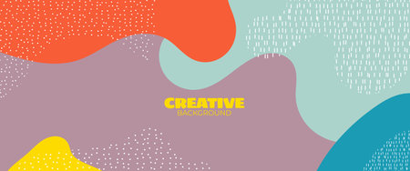Creative simple abstract bright background, suitable for social media templates, banners, posters, etc.のイラスト素材