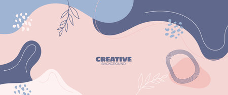 Creative simple abstract bright background, suitable for social media templates, banners, posters, etc.のイラスト素材