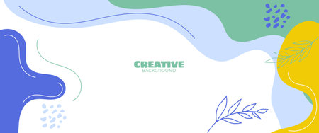 Creative simple abstract bright background, suitable for social media templates, banners, posters, etc.のイラスト素材