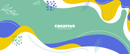 Creative simple abstract bright background, suitable for social media templates, banners, posters, etc.のイラスト素材