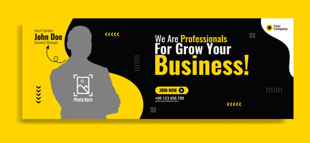Business webinar horizontal banner template design. Very suitable for online class programs, marketing, etc.のイラスト素材