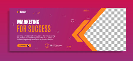 Business webinar horizontal banner template design. Very suitable for online class programs, marketing, etc.のイラスト素材