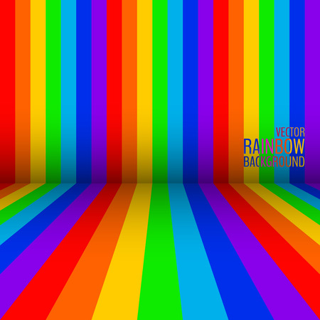 Colorful and bright vector background with rainow stripes. Gay flag backdrop. Vector illustration for your graphic design.のイラスト素材