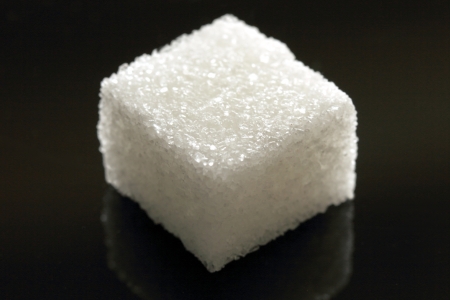 Lump sugar closeupの写真素材