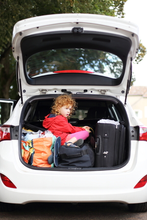 A Holiday with Children and carの写真素材
