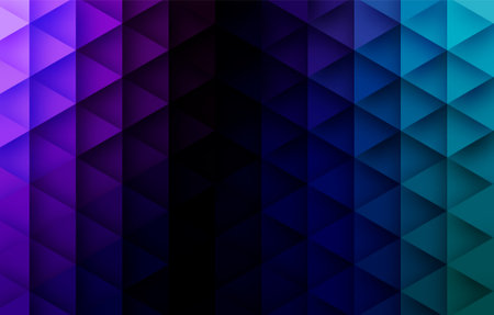 Abstract geometric background. Vector illustration. Blue, purple and black colors.のイラスト素材