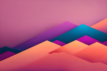 Simple minimalist retro color trendy background abstract colorful wallpaper and backdrop. Artistic...