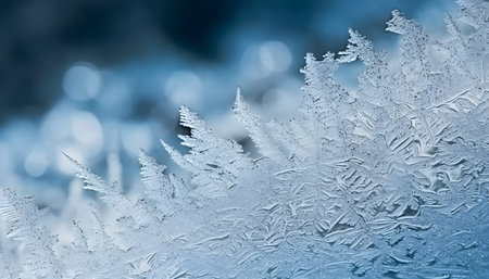 Macro shot snow flakes ice snow texture pattern background close up shot background backdrop concept...