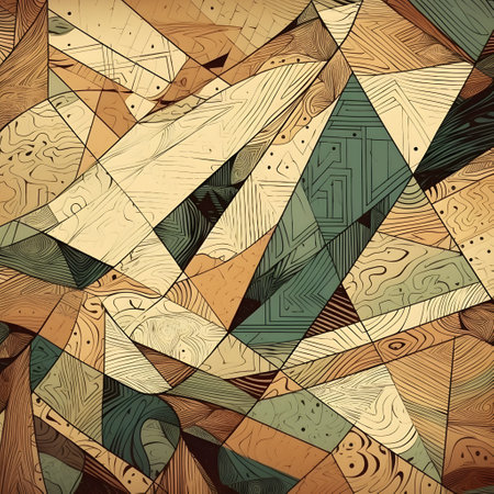 Abstract contemporary mosaic retro color trendy colorful texture geometric shape and pattern. Artistic digital art element design material.の写真素材