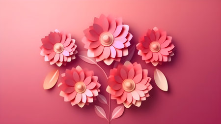 Illustration of beautiful flower bouquet decoration as background and backdrop good for invitation, greetings, wedding, valentine, or other romantic love design element.の素材