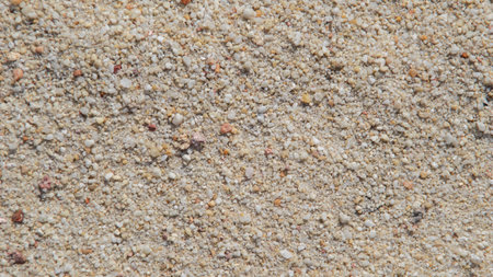 Beach coarse white sand texture and backdrop.の写真素材
