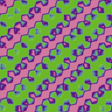 pink and green bands at 45 degrees inclinationの写真素材