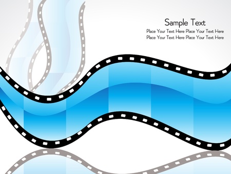 abstract film strip vector illustration のイラスト素材