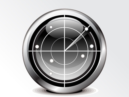 abstract radar icon vector illustration のイラスト素材