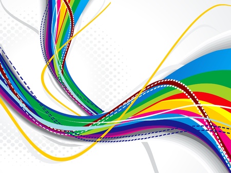  abstract weve background with grunge vector illustrationのイラスト素材