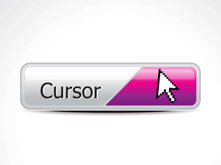 abstract glossy cursor button vector illustration のイラスト素材