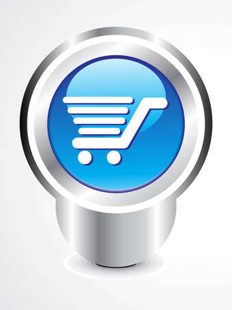 abstract shopping cart button vector illustration のイラスト素材