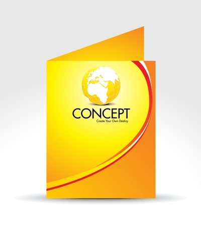 abstract brocher design vector illustration のイラスト素材