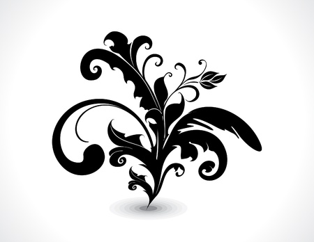 abstract floral illustration のイラスト素材