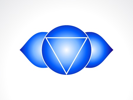 abstract third eye chakra  illustrationのイラスト素材