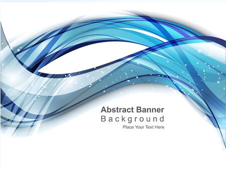 abstract digital  blue wave backgroundのイラスト素材