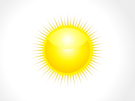 abstract glossy sun vector illustration のイラスト素材