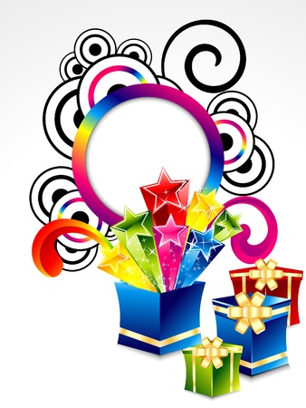 abstract colorful explode magic box vector illustration のイラスト素材