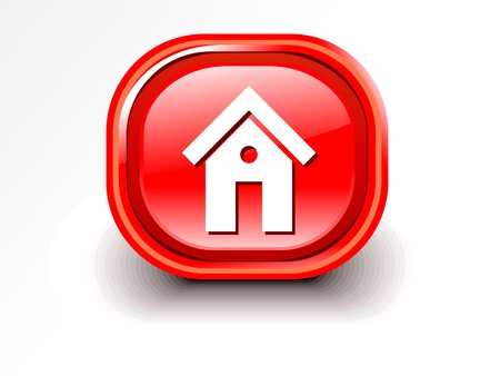 abstract glossy home icon illutsration のイラスト素材