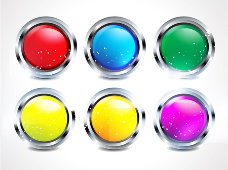 abstract glossy matelik buttons illustration のイラスト素材