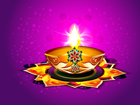 abstract Diwali Background Illustration のイラスト素材