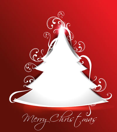 Abstract Christmas Tree Vector illustration のイラスト素材
