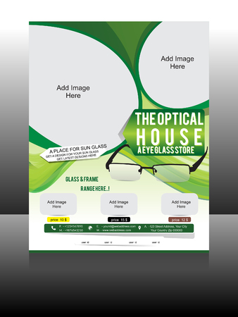 Optical House Flyer Vector illustration のイラスト素材
