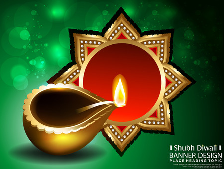 Diwali Festival Background vector illustration のイラスト素材