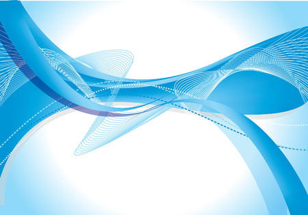 abstract blue wave background vector illustrationのイラスト素材