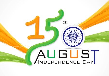 15 th of August Indian Independence Day vector illusration