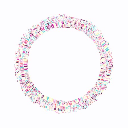 Colorful explosion of confetti. Grainy abstract colorful texture isolated on a white background. Flat design element.のイラスト素材