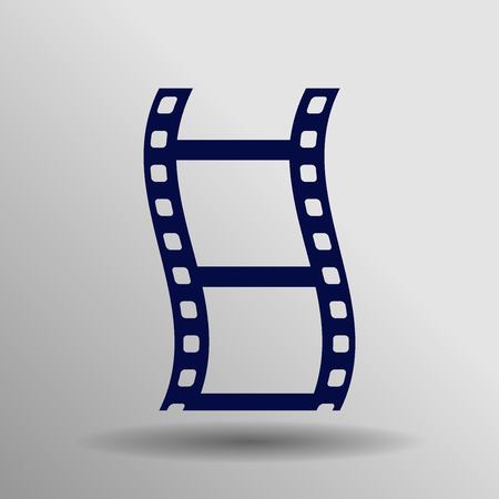 Movie icon. Simple black vector symbol.  for web. Image for business.のイラスト素材