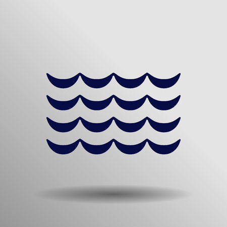 Wave icon vectorのイラスト素材