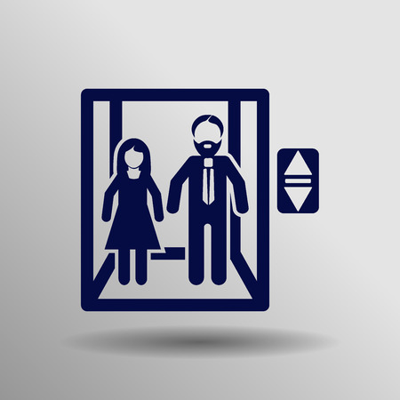 Lift symbol on gay backgroundのイラスト素材