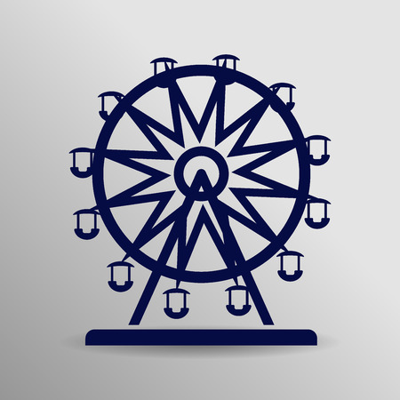 blue Carousel icon button symbol concept high quality on the gray backgroundのイラスト素材