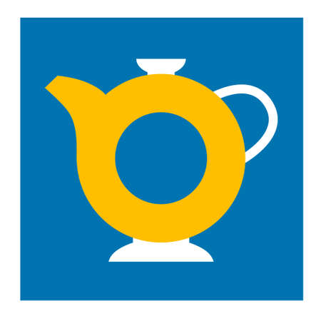 Jug, Ukrainian sign, blue yellow color theme. icon vector. Concept of peace in Ukraine. illustration for design and web. Ukraine simple art. no war. Stand with Ukraine. Support Ukraine Illustrationのイラスト素材