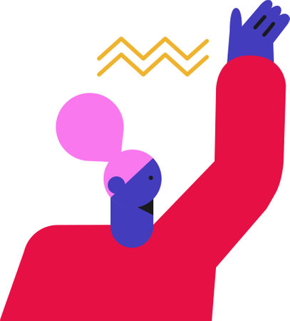 People character portrait. Flat cartoon avatar of men and women.のイラスト素材