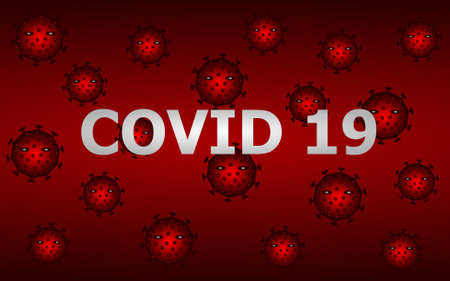 covid 19 corona virus background designのイラスト素材