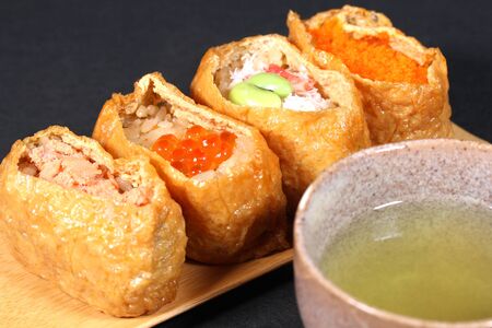 Inari sushi, Japanese cuisineの写真素材