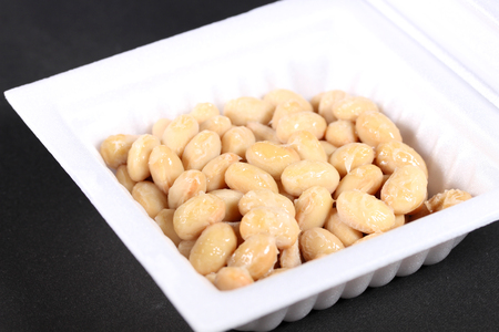 Natto, Japanese fermented soybeansの写真素材